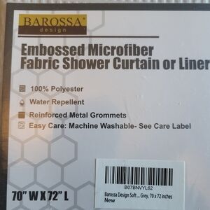 Barossa Design Gray Shower Curtain